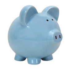 CHILD TO CHERISH Large Piggy Bank Blue