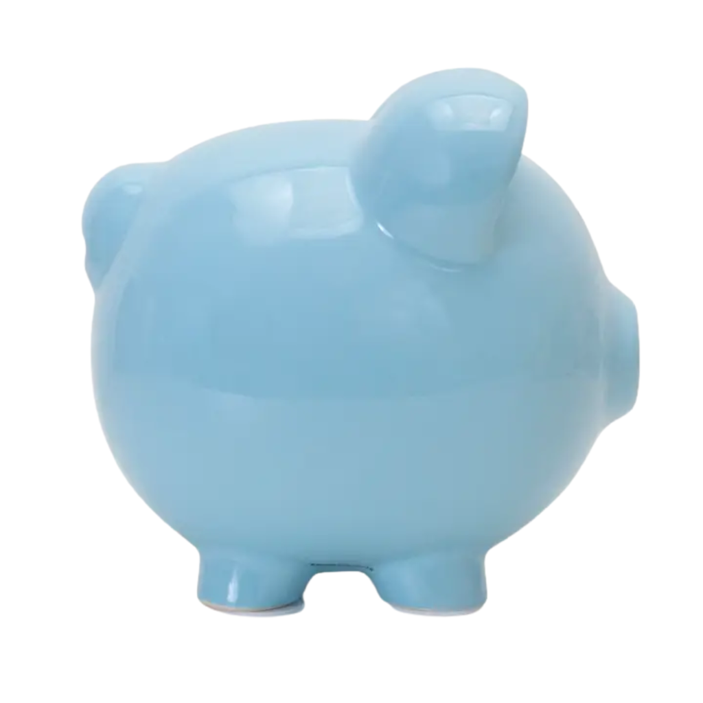 CHILD TO CHERISH Large Piggy Bank Blue