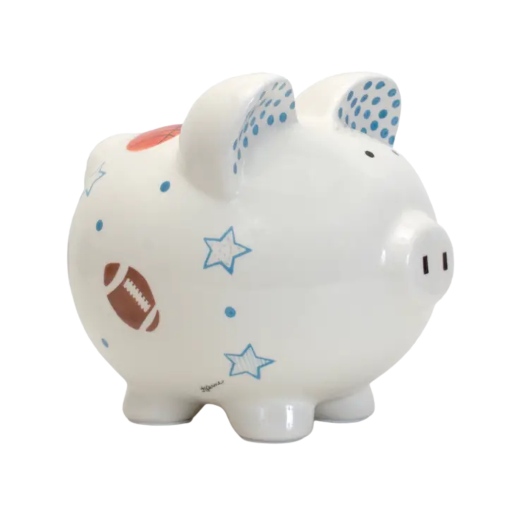 CHILD TO CHERISH Sports Paper Star Piggy Bank
