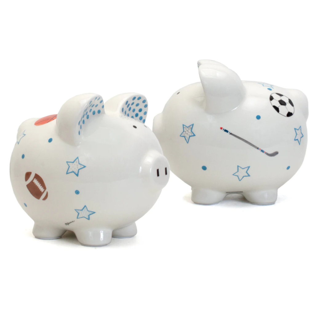 CHILD TO CHERISH Sports Paper Star Piggy Bank