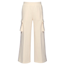 Hannah Banana FRENCH TERRY SWEATPANTS W/CARGO POCKETS IVORY