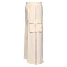 Hannah Banana FRENCH TERRY SWEATPANTS W/CARGO POCKETS IVORY