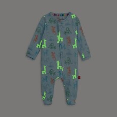 Magnetic  Me BLUE PARTY ANIMALS GLOW  DARK MODAL FOOTIE