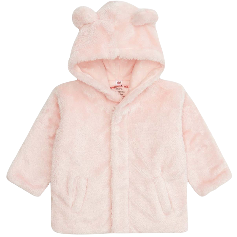Magnetic  Me PINK BLOSSOM MINKY MAGNETIC BEAR JACKET