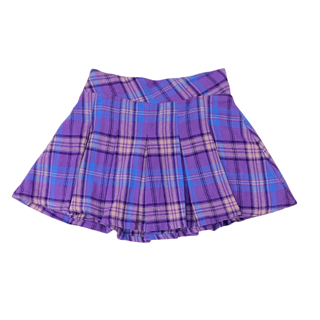 FLOWERS BY ZOE GIRL'S LAVENDER FLANNEL SKORT