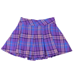 FLOWERS BY ZOE GIRL'S LAVENDER FLANNEL SKORT