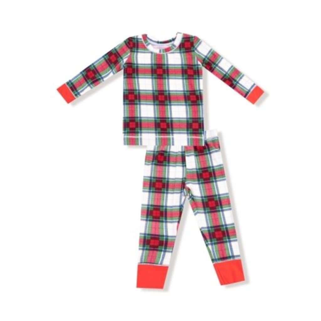 ANGEL DEAR Holiday Plaid - L/S Loungewear Set