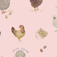 ANGEL DEAR Collector Chickens - Pink - 2 Way Zipper Romper