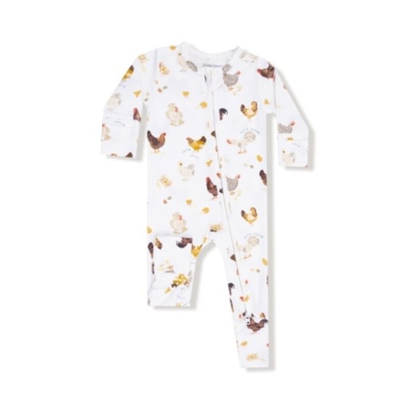 ANGEL DEAR Collector Chickens - Unisex - 2 Way Zipper Romper