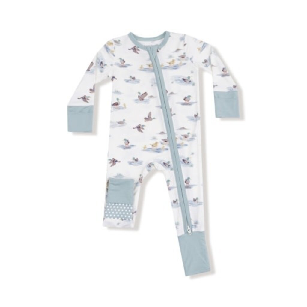 ANGEL DEAR Migrating Mallards - 2 Way Zipper Romper