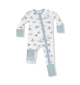 ANGEL DEAR Migrating Mallards - 2 Way Zipper Romper