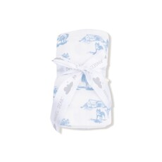 ANGEL DEAR Farm Toile - Blue - Swaddle Blanket