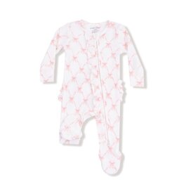 ANGEL DEAR Ribbon Bow Trellis - 2 Way Ruffle Zipper Footie