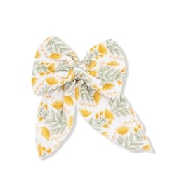 ANGEL DEAR Winter Dandelions - Bow w/ Tails  Clip In