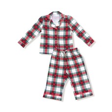 ANGEL DEAR Holiday Plaid - Kids L/S Coat Style W/ Pant