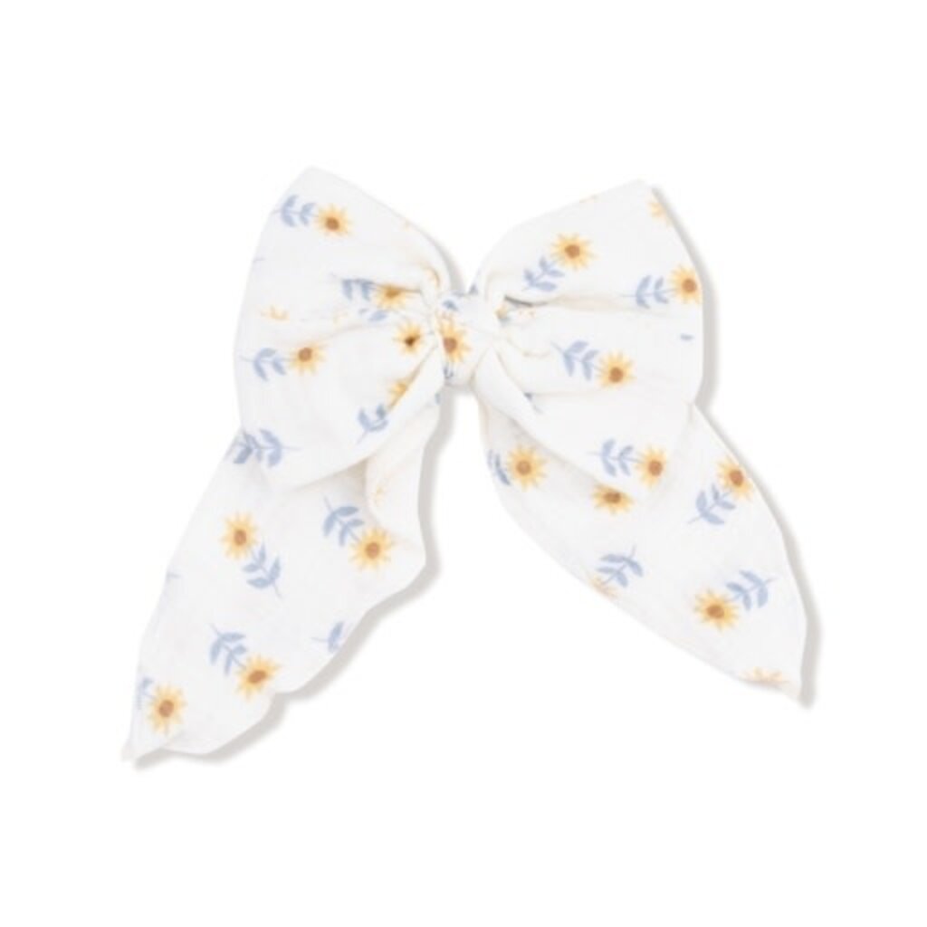 ANGEL DEAR Western Sunflower - Bow w/ Tails  Clip In