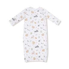 ANGEL DEAR Woodland Babies - Lap Shoulder Gown w/Knotted Hat