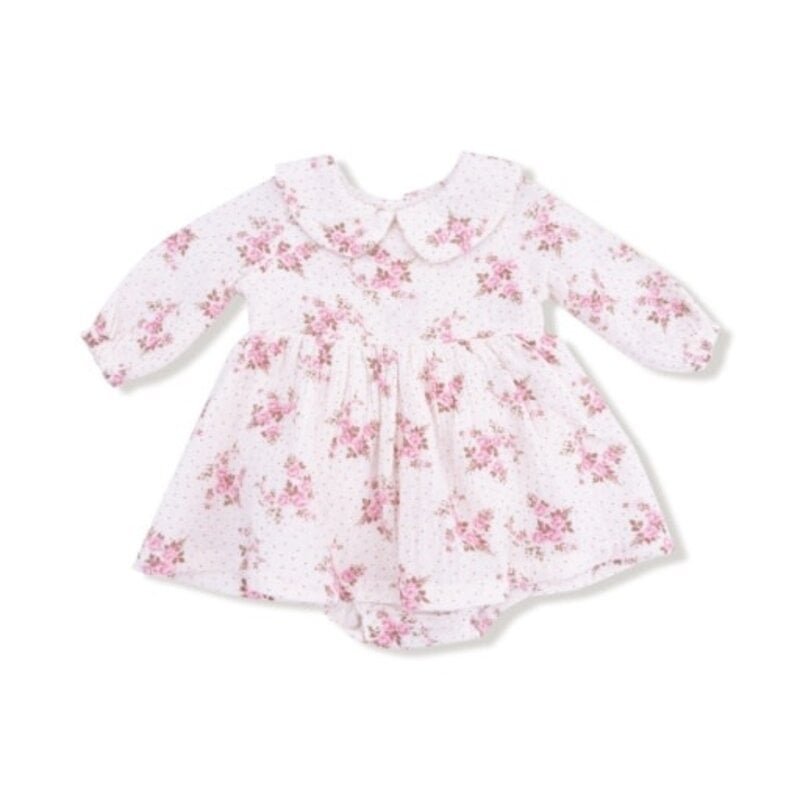 ANGEL DEAR Belle Rosette Dot - L/S Peter Pan Collar Bubble W/ Skirt