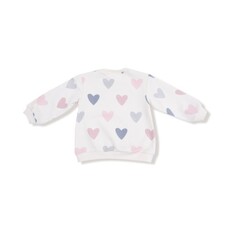 ANGEL DEAR Hearts -French Terry - Puffy L/S Oversized Sweatshirt + Legging