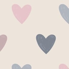 ANGEL DEAR Hearts -French Terry - Puffy L/S Oversized Sweatshirt + Legging