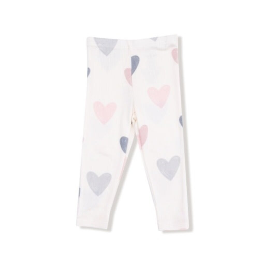 ANGEL DEAR Hearts -French Terry - Puffy L/S Oversized Sweatshirt + Legging