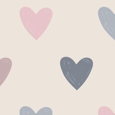 ANGEL DEAR Hearts -French Terry - Puffy L/S Oversized Sweatshirt + Legging