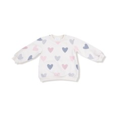 ANGEL DEAR Hearts -French Terry - Puffy L/S Oversized Sweatshirt + Legging