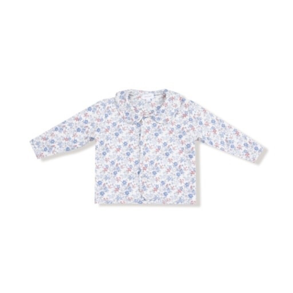 ANGEL DEAR Country Girl Floral - Quilted Jacket W/ Peterpan Collar