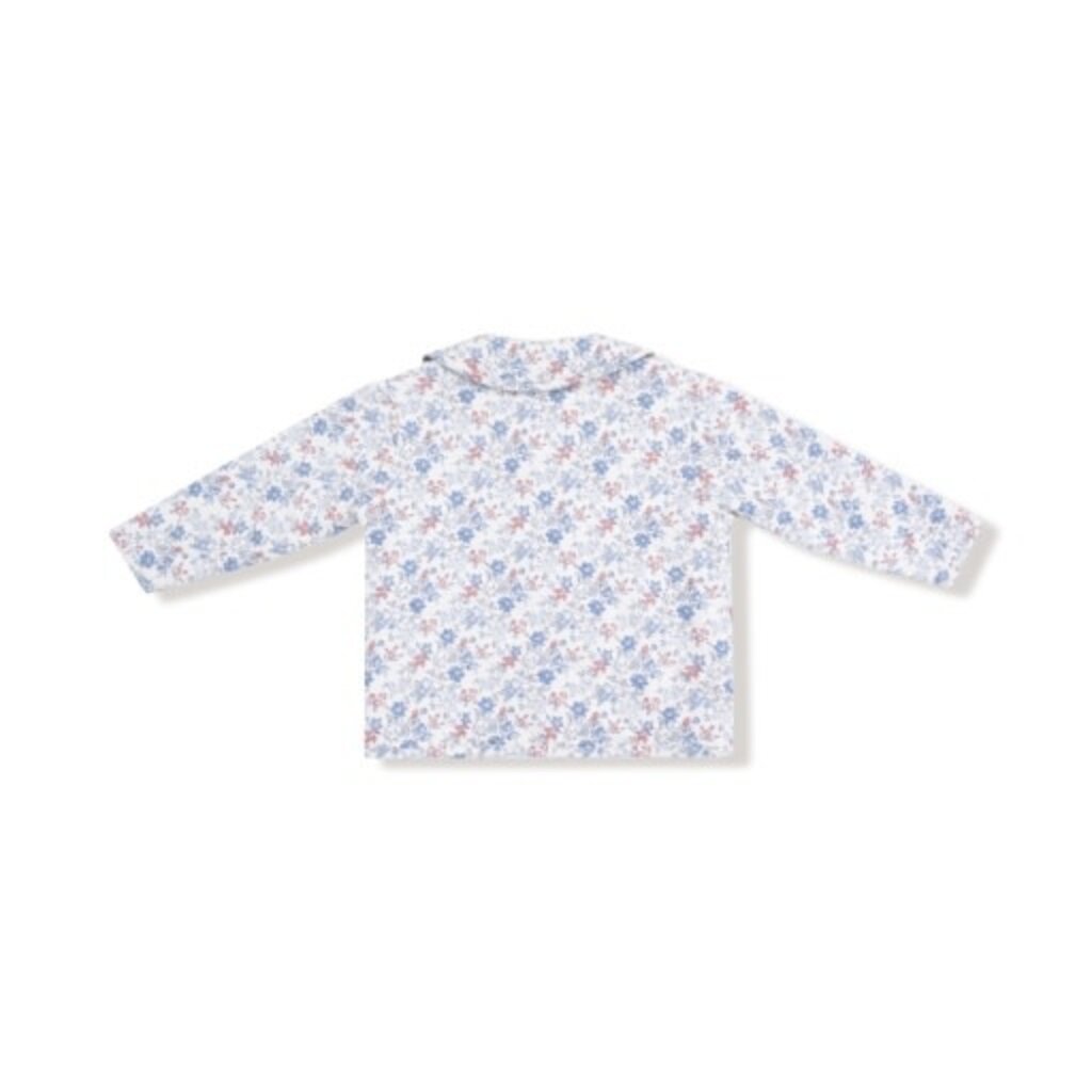 ANGEL DEAR Country Girl Floral - Quilted Jacket W/ Peterpan Collar