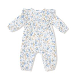 ANGEL DEAR Sweet Rose Calico - L/S Petal Ruffle Romper
