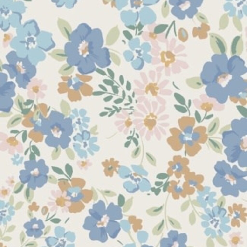 ANGEL DEAR Sweet Rose Calico - L/S Petal Ruffle Romper