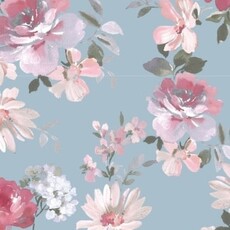 ANGEL DEAR Charlotte Floral - 2 Way Zipper Ruffle Back Footie