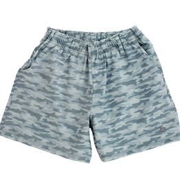 J.BAILEY Boy's Printed Performance Short, Gray Camo