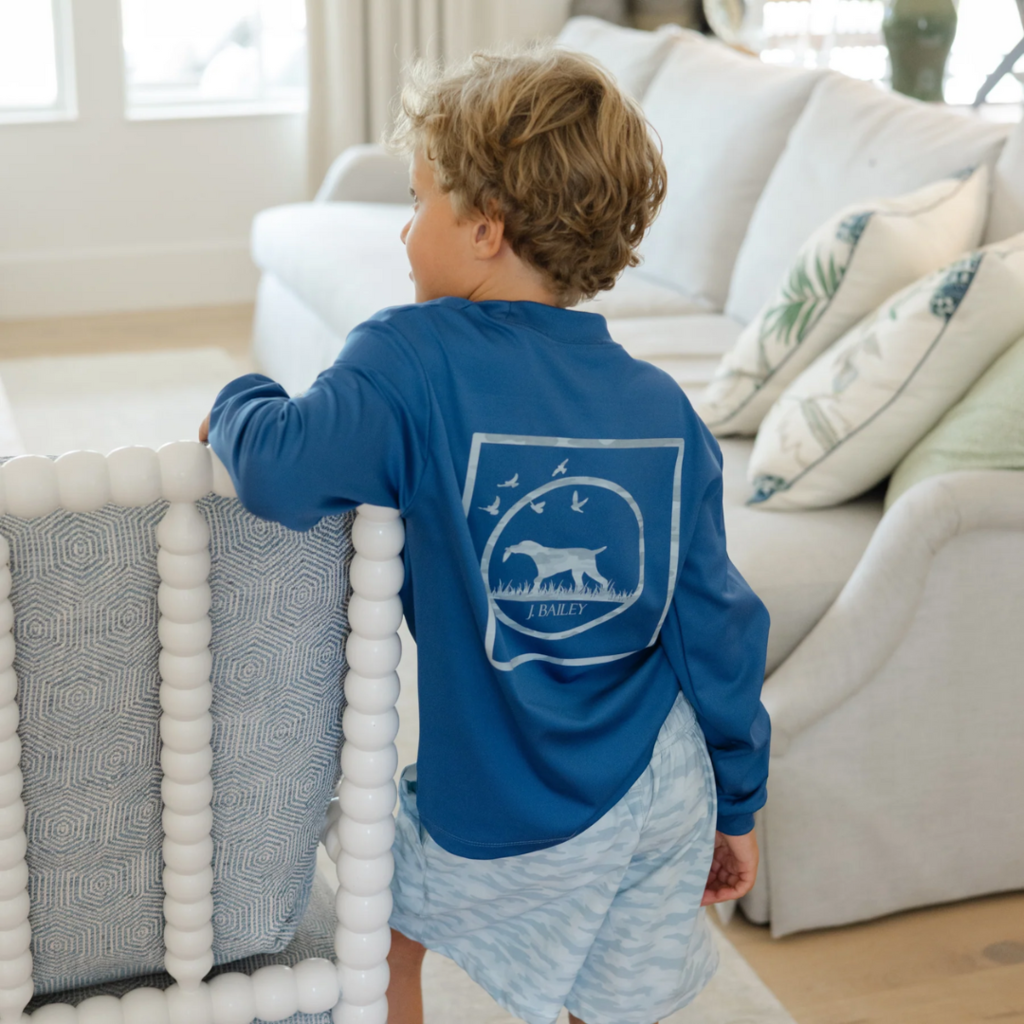 J.BAILEY Boy's Printed Performance Short, Gray Camo