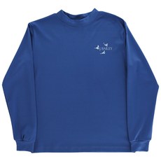 J.BAILEY Boy's L/S Performance Logo Tee, Camo Dog on Denim