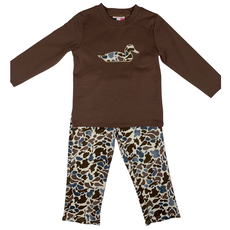 BANANA SPLIT Boy's Camo Duck Applique Pant Set