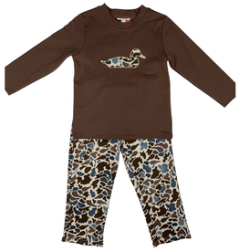 BANANA SPLIT Boy's Camo Duck Applique Pant Set