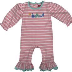 BANANA SPLIT Girl's Princess Applique Romper