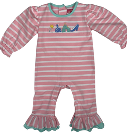 BANANA SPLIT Girl's Princess Applique Romper