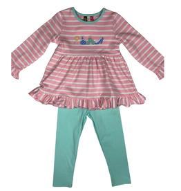 BANANA SPLIT Girl's Princess Applique Legging Set