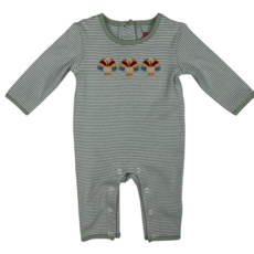 BANANA SPLIT Boy's Turkey Applique Romper