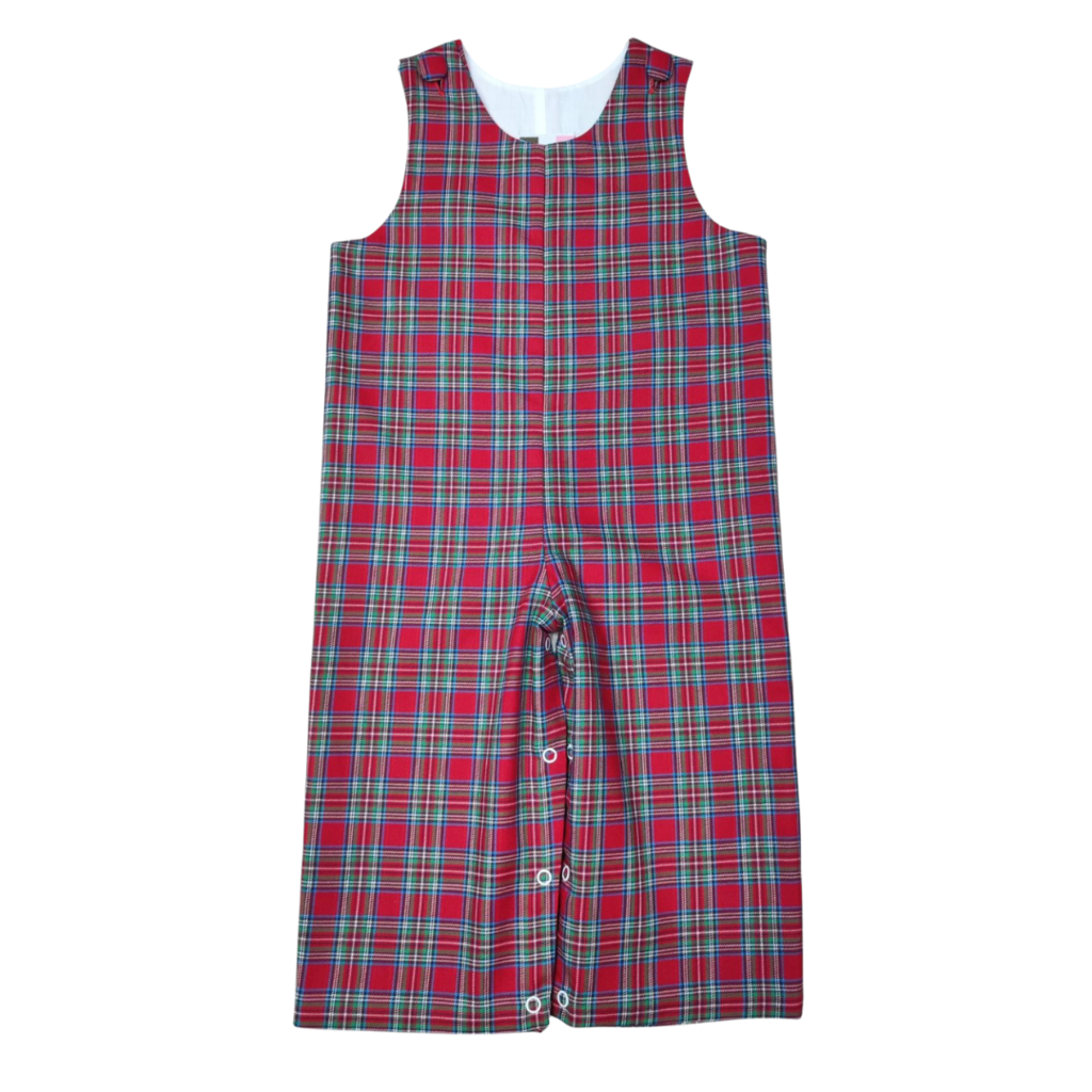 BANANA SPLIT Boy's Longall-Red Spartan Plaid