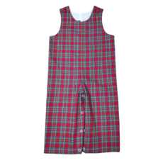 BANANA SPLIT Boy's Longall-Red Spartan Plaid