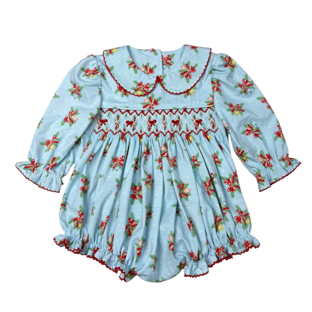 BANANA SPLIT Girl's Merry & Bright Geo L/S Bubble