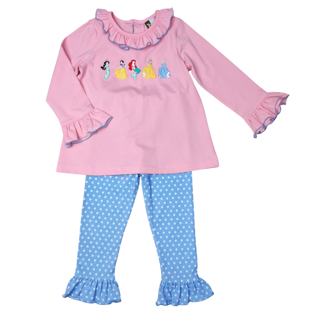BANANA SPLIT Girl's Princess Party Ruffle Pant Set