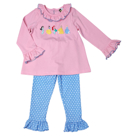 BANANA SPLIT Girl's Princess Party Ruffle Pant Set
