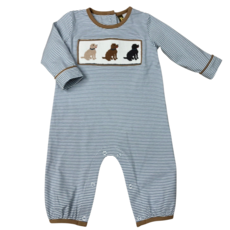 BANANA SPLIT Boy's Lab Trio Smocked Romper