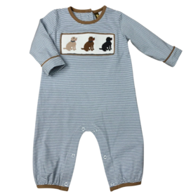 BANANA SPLIT Boy's Lab Trio Smocked Romper