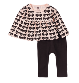 Peplum Top & Pants Bow