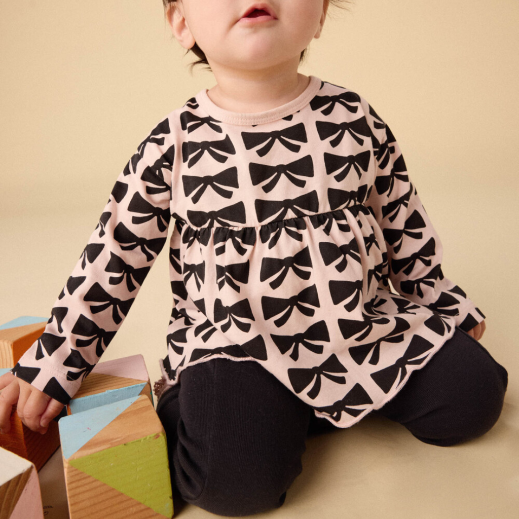 Peplum Top & Pants Bow